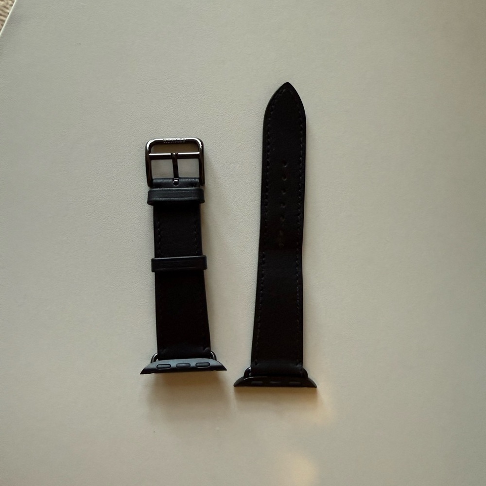 Apple Hermes Noir Single Tour Leather Band